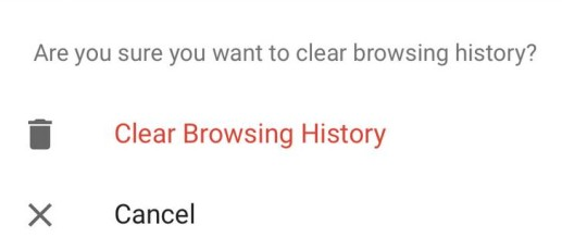 Clear Browsing Data in Chrome for iPhone