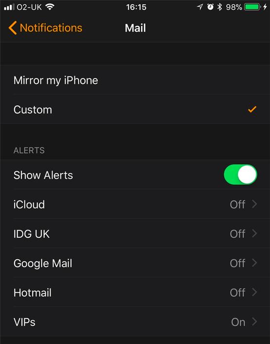 Mail notifications