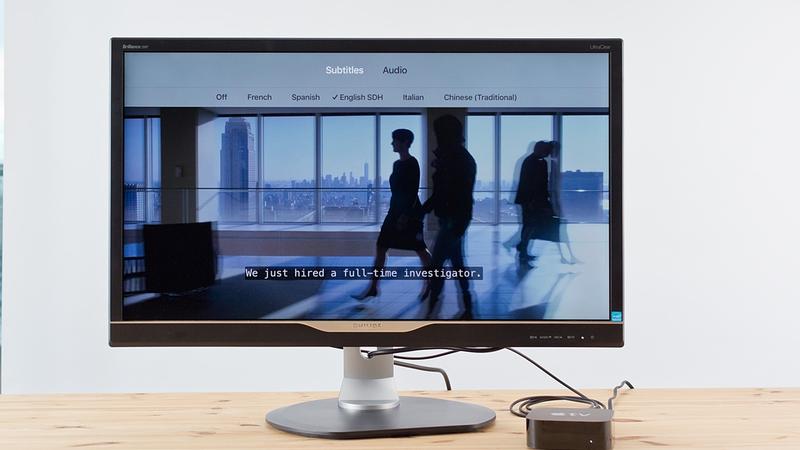 Enable closed subtitles and subtitles on the Apple TV