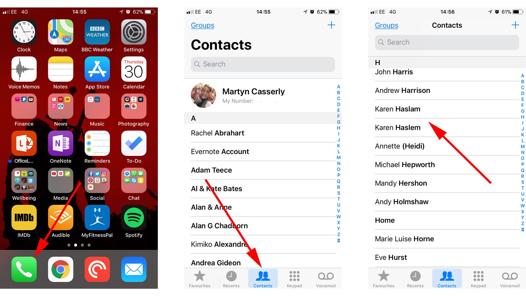 duplicate contacts iphone outlook