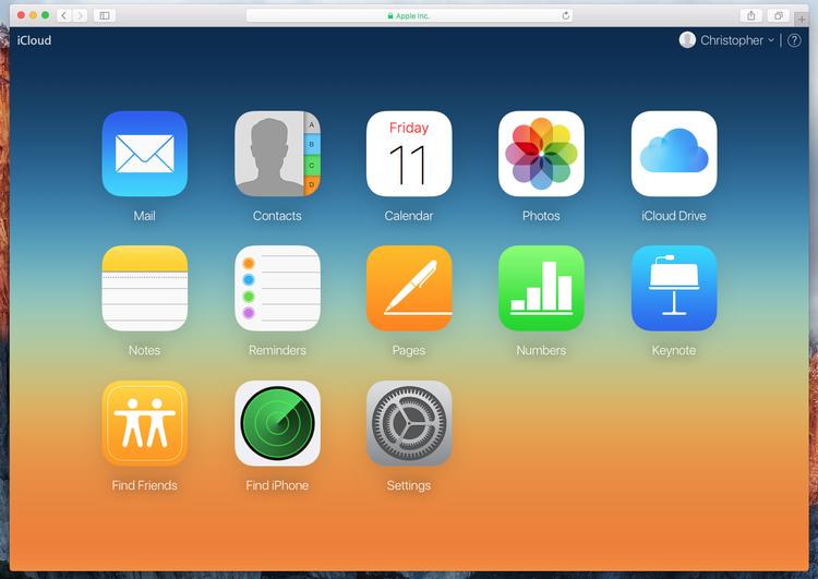 How to trace a stolen MacBook - iCloud settings