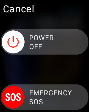 To turn off an Apple Watch