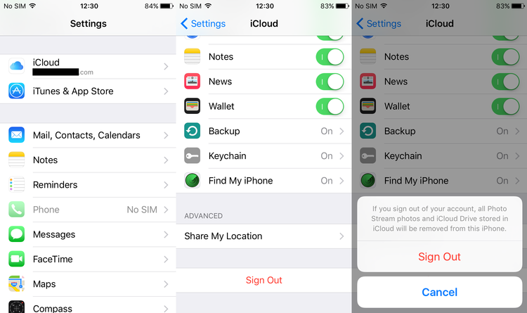 How to fix 'iCloud backup cannot be completed' on iPhone, iPad and iPod Touch - Sign out