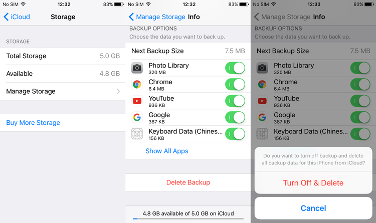 How to fix 'iCloud backup cannot be completed' on iPhone, iPad and iPod Touch - Storage