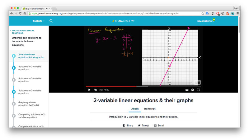 Learn math on Mac with Khan Academy