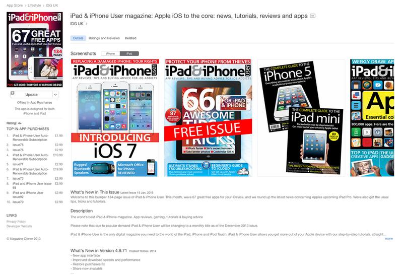 Sell ​​an app in the App Store: iPad & iPhone user magazine