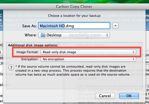 Carbon copy cloner mac os x