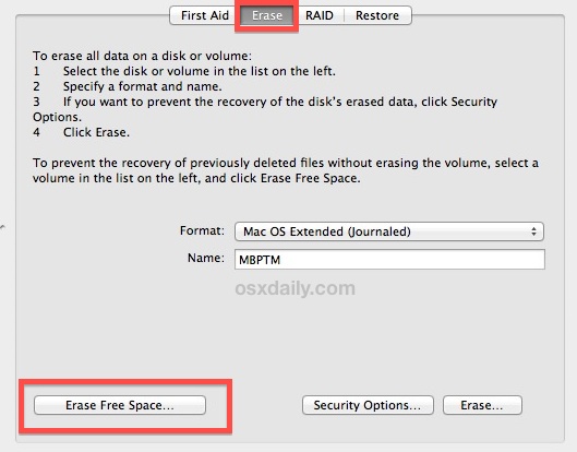 how to erase a mac hard drive