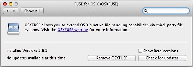 use fuse for os x