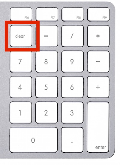 apple keypad ok key