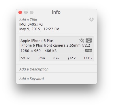 exif data viewer for mac