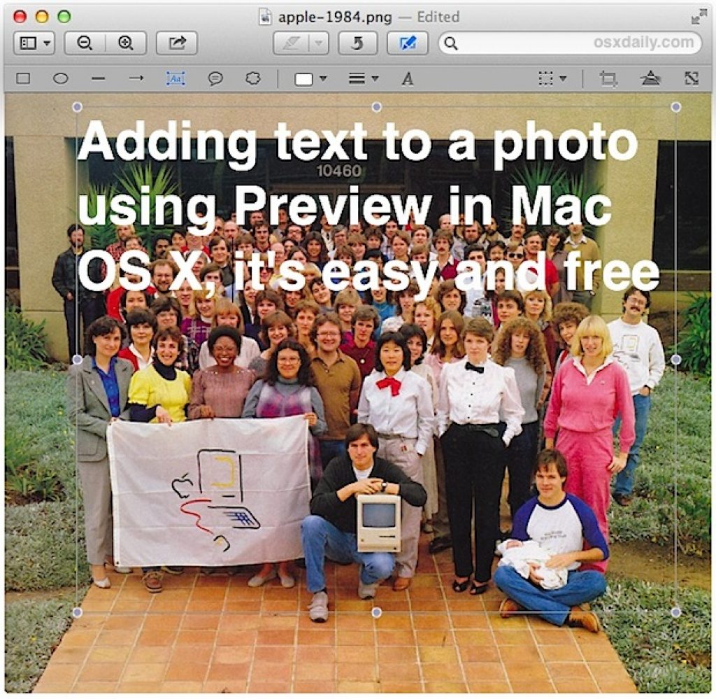 photo text for mac