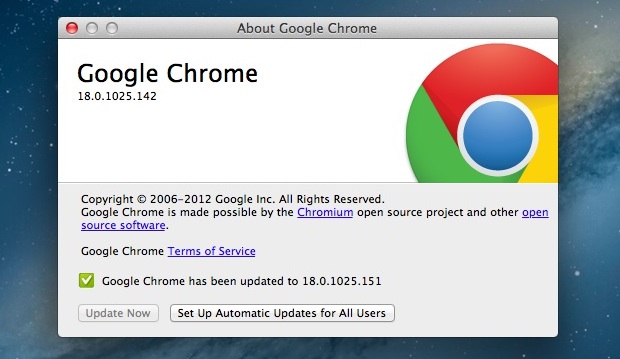 check update for chrome mac