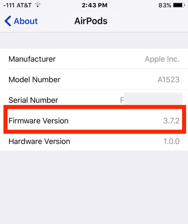 airpods pro latest firmware