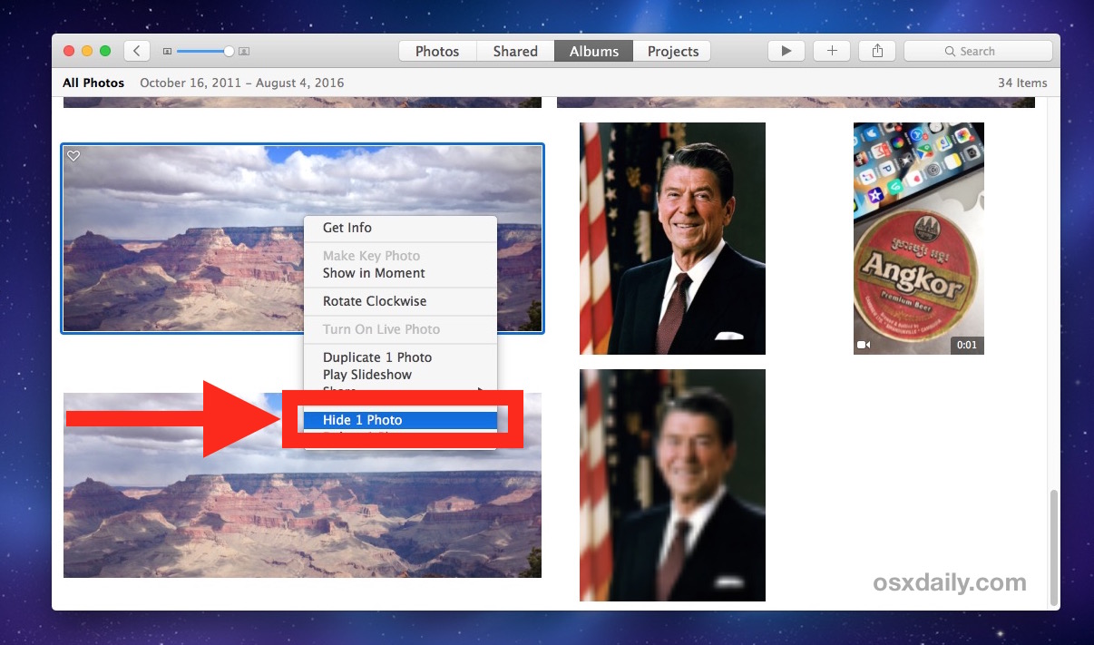 How to Hide Pictures on Photos for Mac with Hidden Album - Compsmag