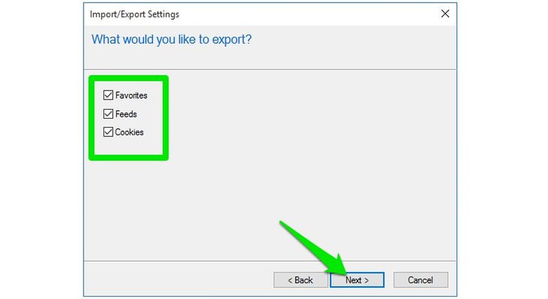 select data internet explorer