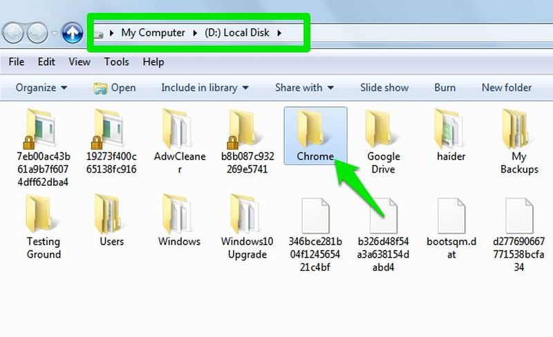 does google drive install a folder on my compute