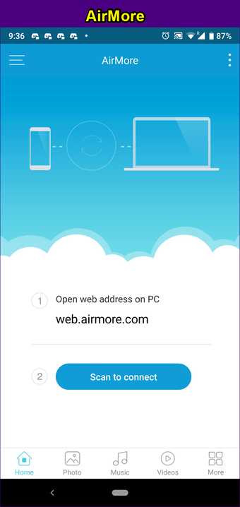 airmore app for android