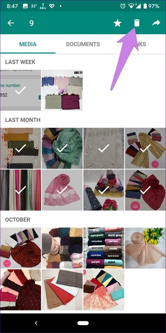 Delete photos in Whatsapp group 24