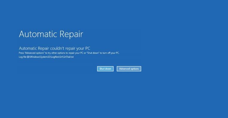 ‘Automatic Repair Loop Error’