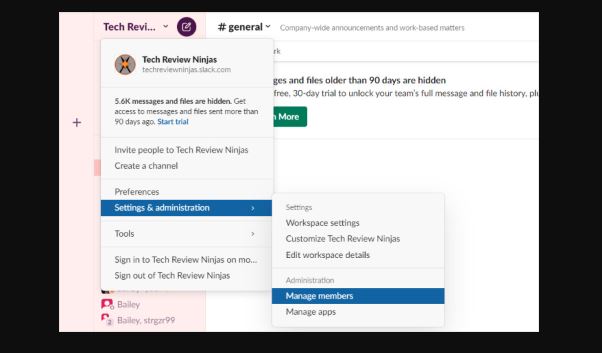 How to remove someone from Slack channel