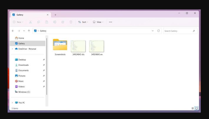 How to Enable Gallery in Windows File Explorer