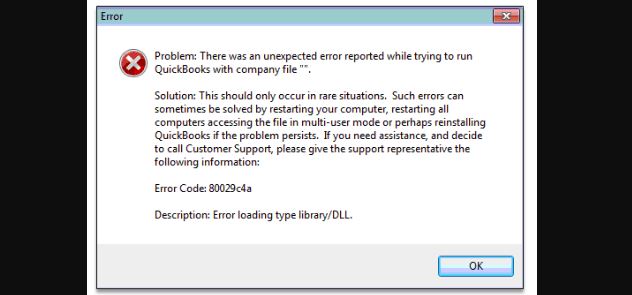 Fix: 'QuickBooks Error Code 80029c4a' issue