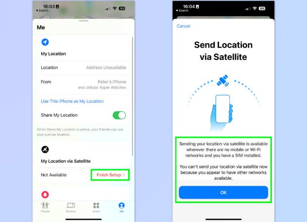 Find My: How to Share Location Via Satellite on iPhone