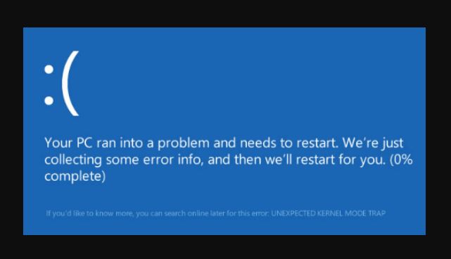 How to fix 'Unexpected Kernel Mode Trap Error' issue