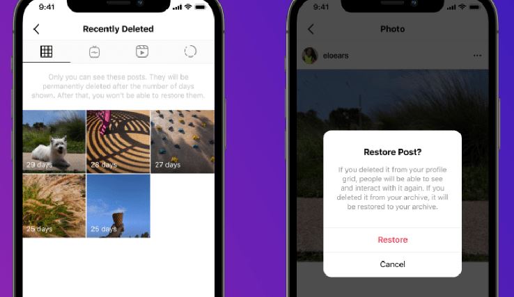 How to restore your deleted Instagram posts