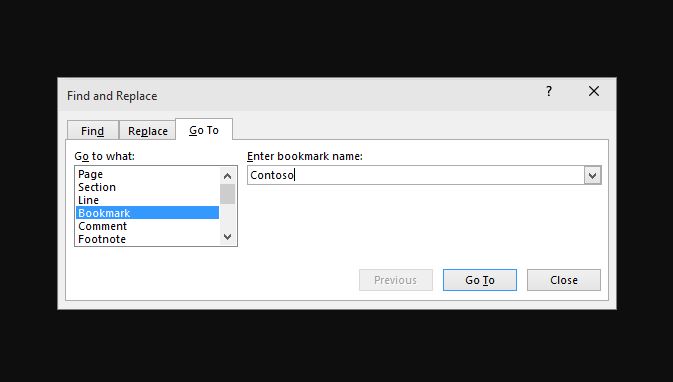Microsoft Word: How to Use Bookmarks feature