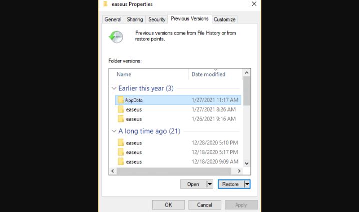 How to Restore Missing AppData Folder in Windows 11/10