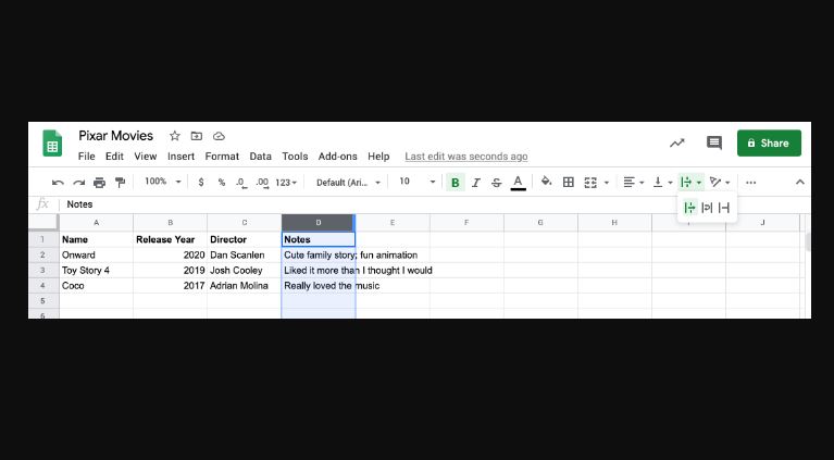 How to Wrap Text in Google Sheets