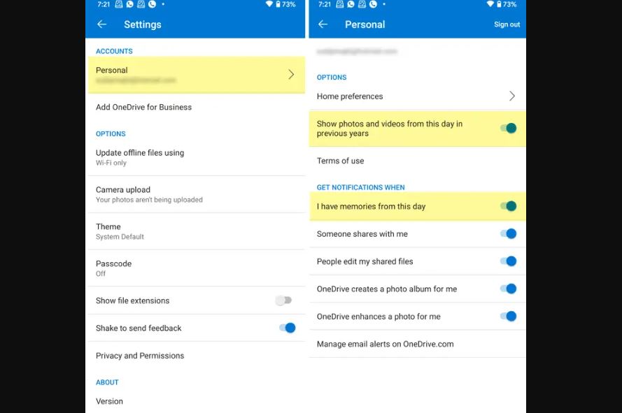 How to Disable OneDrive ‘On this day’ notification