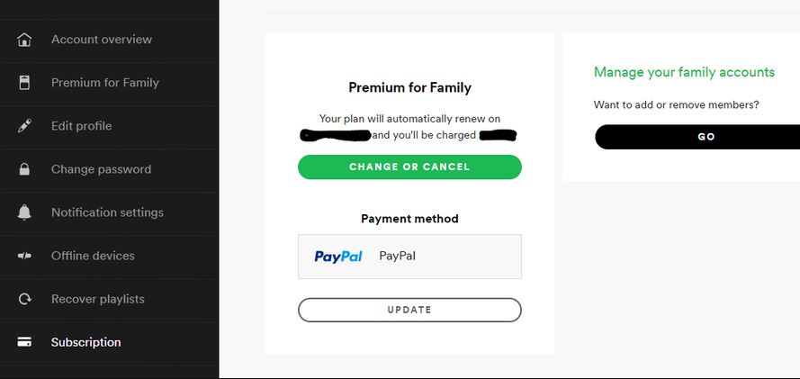 How to Update Spotify Payment Method