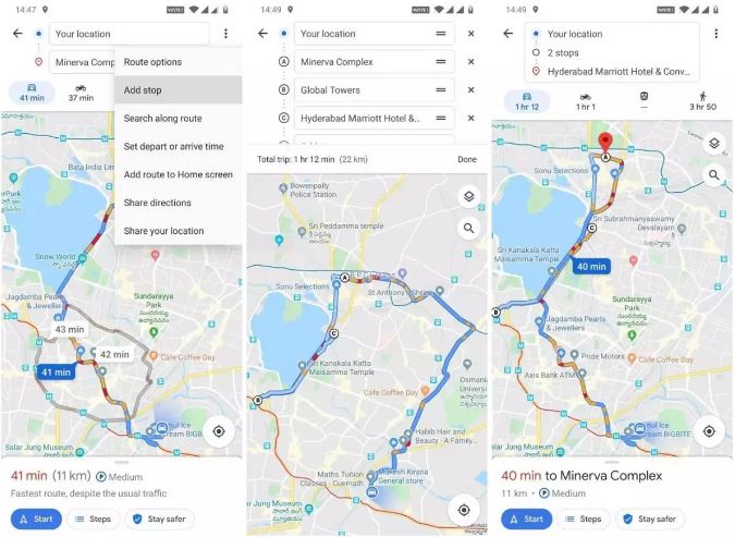 How to Add Multiple Destinations on Google Maps