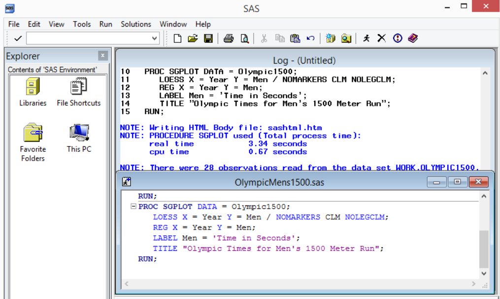 SAS vs Minitab