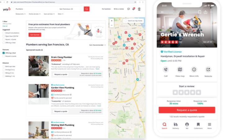 Yelp vs Opentable