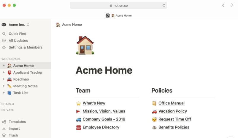 Notion vs Quip