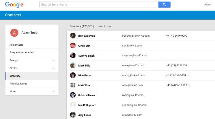 Google Contacts vs Samsung Contacts