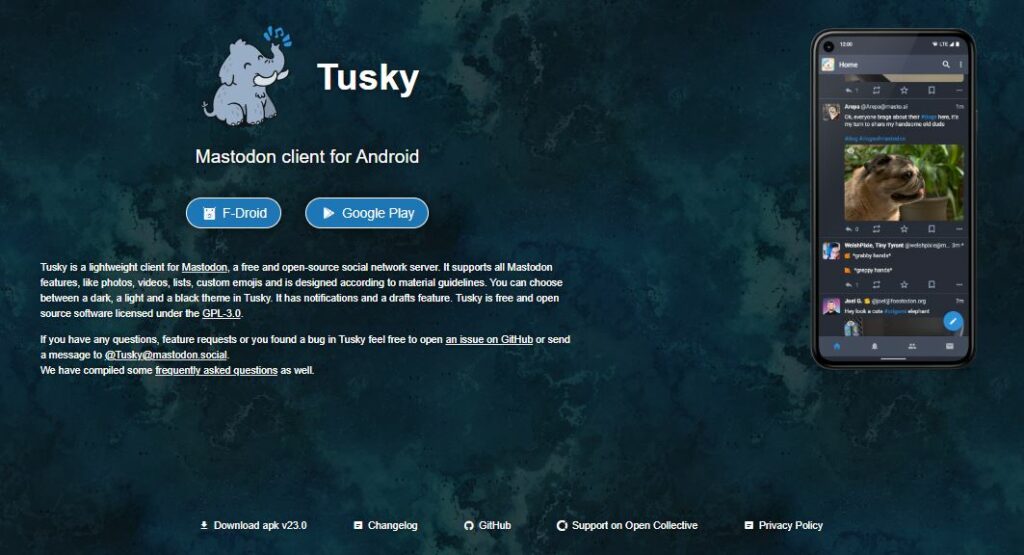 Tusky vs Mastodon