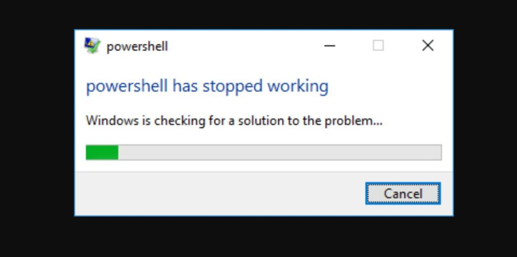 Fix: 'PowerShell has stopped working' issue