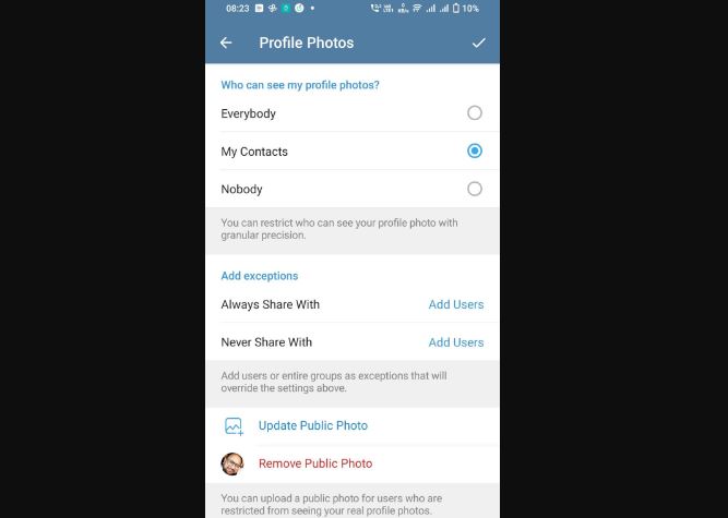 How to Delete Old Telegram Profile Pictures