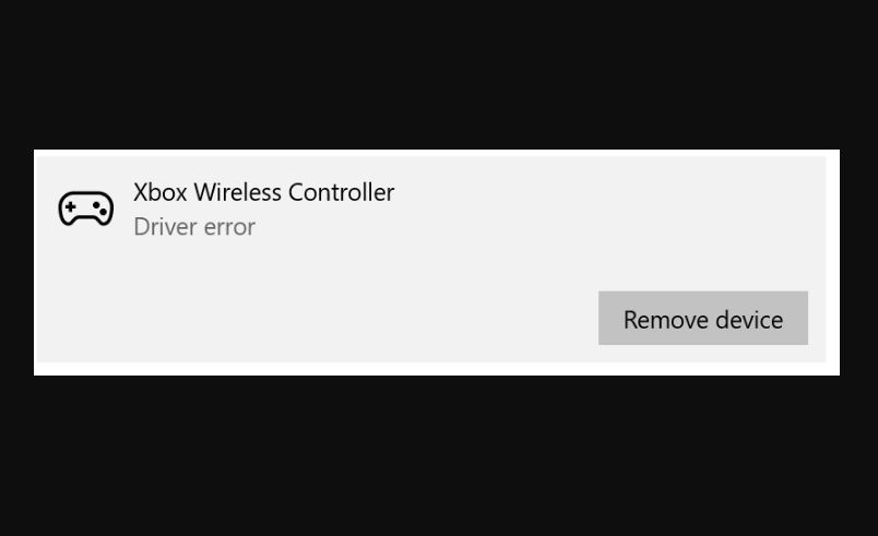 How to fix 'Xbox Wireless Controller Driver Error' issue