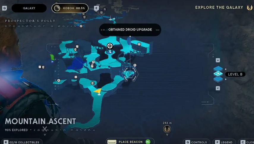 How to Find all Mountain Ascent Collectibles in Jedi Survivor