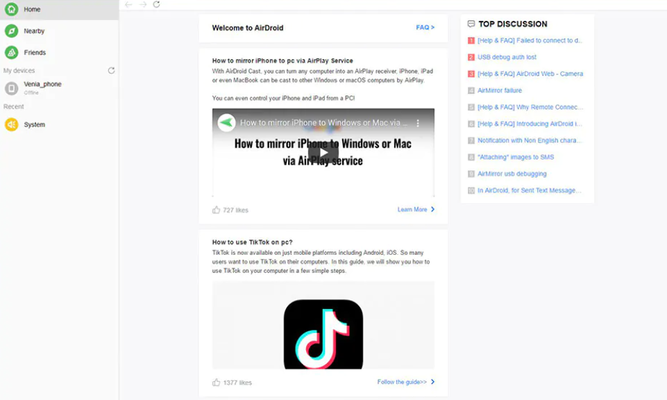 AirDroid Personal review 