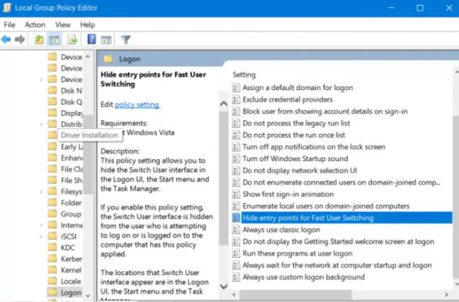 How to Enable or Disable Fast User Switching in Windows 11/10