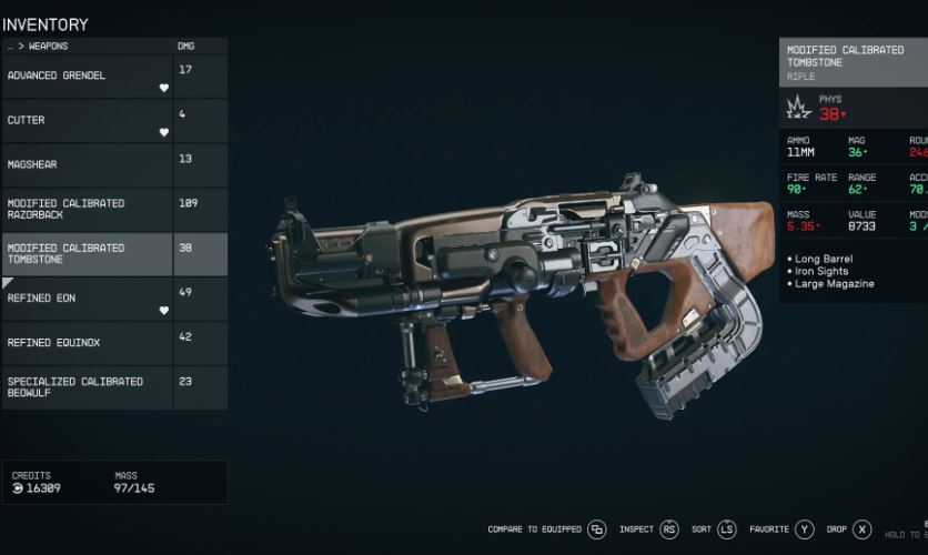 How to modify weapons in Starfield