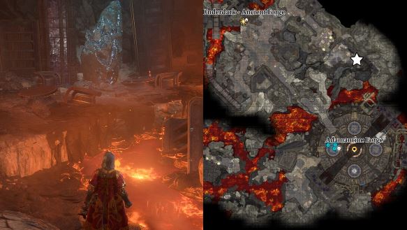How to activate the adamantine forge in Baldur's gate 3
