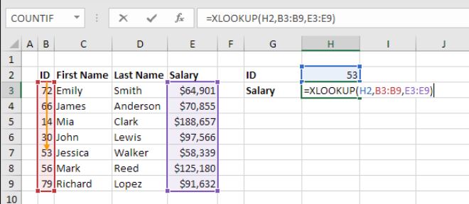 How to Use XLOOKUP Function in Excel